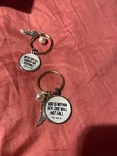 Verso de la Biblia clave cadenas fe llavero escritura citar joyería cristiana amigo mujeres hombres regalo regalos