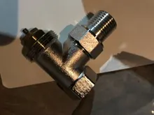 Termostato de válvula de radiador termostático automático, válvula de Control de temperatura, ángulo de calefacción de suelo, válvula especial de cobre DN15 DN20