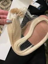 Neitsi-extensiones de cabello de fusión humana Remy, máquina de punta en U preconsolidada, cápsulas de queratina recta de 28 , 70cm, 1,0 g/h