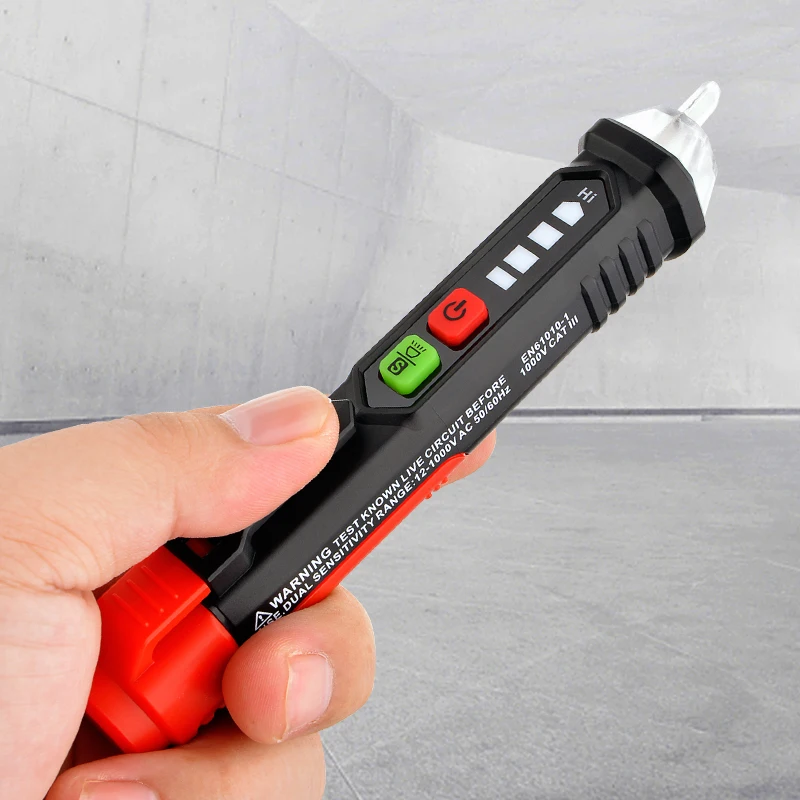 Non Contact AC Voltage Detector Adjustable Sensitivity Electric Sensor Socket Circuit Test Pen Sound Light Alarm HABOTEST HT90 |