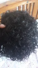 Favorito rizado pelucas corto corte Pixie cabello humano para las mujeres negro Natural del pelo Remy 150% de densidad sin costuras lado barato parte pelucas humanas