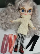 4 pares de 1/6 de muñeca de Blyth calcetines para muñecas de escala 1/6 calcetines Ropa Accesorios aptos para top/Blythe Kurhn... OB Momoko Blyth 1/6 muñeca