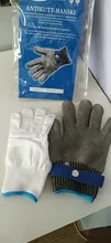 Guantes anticortes resistentes, de seguridad, alambre de acero inoxidable, malla metálica, de carnicero