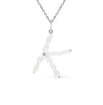 

Silver Pendant with pearls sunlight sample 925