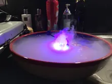 Fogger Air-Humidifier Pond-Atomizer Ultrasonic-Mist-Maker Water-Fountain 24V 12 LED 