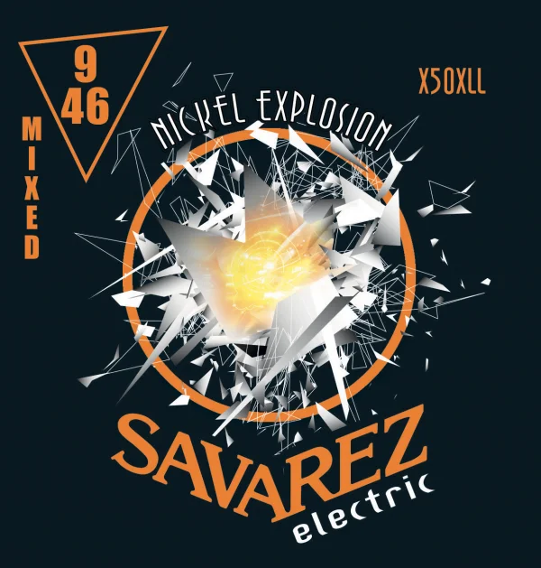 Струны для электрогитар SAVAREZ Nickel Explosion X50XLL(9-11-16-26-36-46) смешанного натяжения XL/L