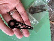 Horquilla de autodefensa multifunción para mujer, pasadores de pelo EDC, Mini herramienta de acampada, equipo de supervivencia de emergencia