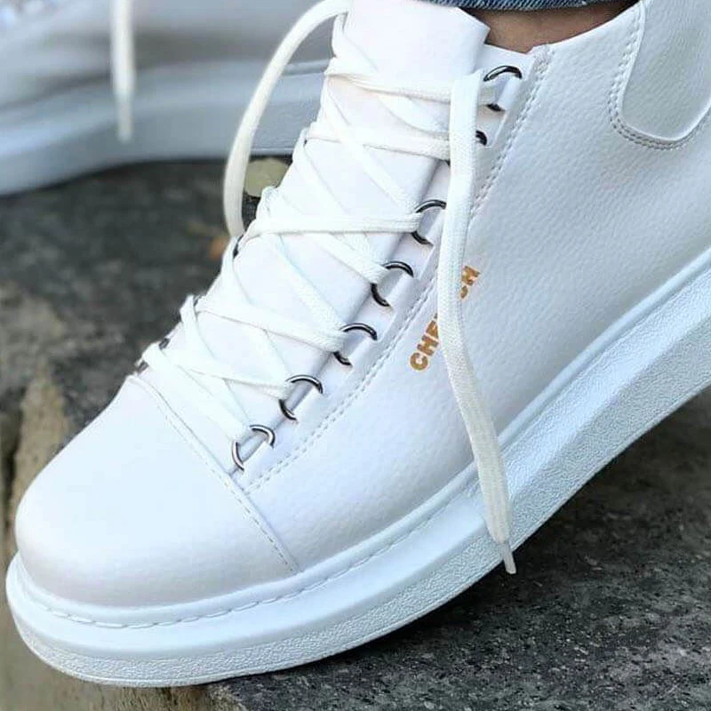 Chekich CH258 IT Men 'S Boots WHITE. 100 Vegan 100 Cotton Shoe sneaker air van chaussure loafer trainer uomo money footwear boot