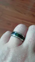 Temperatura anillo de titanio de acero de humor emoción sentimiento inteligente sensible a la temperatura anillos para los hombres y las mujeres impermeable de la joyería