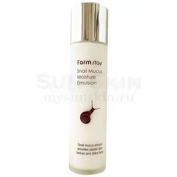 

Moisturizing emulsion for the face with extract of mutsin snails farmstay snail mucus moisture emulsion