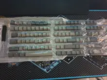 PBT Keycap Keyboard-Key-Cap Mx-Switches Cherry-Profile Gray Dolch Double-Shot Black Blue