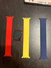 Correa de bucle Solo para Apple Watch, banda de 44mm y 40mm para iWatch de 38mm y 42mm, pulsera de silicona elástica para Apple watch Series 5 3 4 SE 6