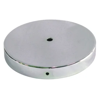 

Metal support Chrome glitter 160mm diameter and one output
