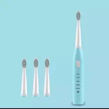 Cepillo de dientes eléctrico ultrasónico, potente, recargable por USB, lavable, blanqueamiento de dientes electrónico