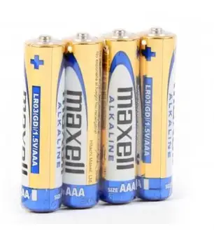 

Pilas Maxell bateria original Alcalina Tipo AAA LR03 BULK en blister 4X Unidades
