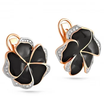 

Kabarovsky earrings with 34 diamonds in red gold