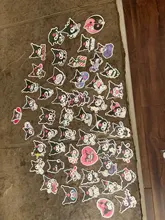 Pegatinas de Anime de dibujos animados, pegatinas de grafiti, diario, equipaje, portátil, PVC, impermeables, 10/30/50/100 Uds.