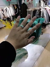 925 plata esterlina anillo abierto anillos para las mujeres INS nicho Irregular ola de arena superficie de fideos Original cumpleaños fiesta regalo