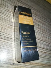 LANBENA-suero facial con vitamina C, ácido hialurónico, acné hidratante de blanqueamiento, para el cuidado de la piel tratamiento reparador, suero para arrugas antienvejecimiento