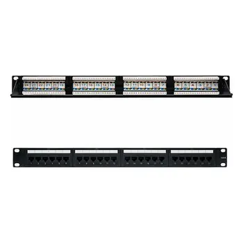 

24-port UTP Category 6 Patch Panel NANOCABLE 10.21.3124 19" RJ45 Black
