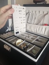 Joyero de cuero de alta capacidad para mujer, organizador de joyas de viaje, multifunción, collar, pendientes, caja de almacenamiento de anillo, regalos para mujer