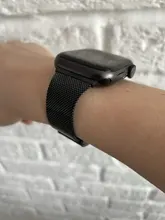 Correa Milanesa para Apple Watch, banda de 44mm y 40mm para iWatch de 38mm y 42mm, accesorios para Apple watch serie 3 4 5 6 se