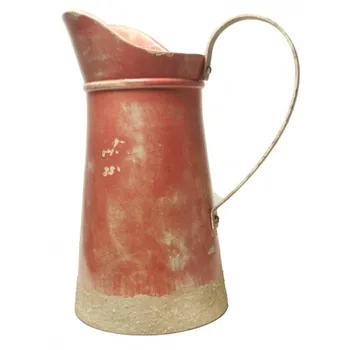 

Ceramic jar finish terracotta rustic style. Size: 40x28x28 cm.