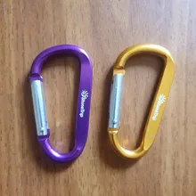 Mosquetón de aleación de aluminio para escalada al aire libre, hebilla en forma de D, llavero de supervivencia, gancho de escalada, hebilla de mochila, 1 ud.