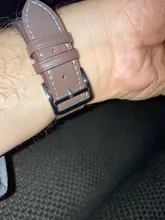 Correa de cuero de alta calidad para iWatch 40mm 44mm, correa de una sola vuelta para Apple watch 42mm 38mm Series 1 2 3 4 5 6 se