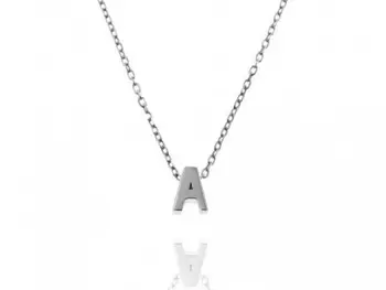 

Chain and pendant with initial in silver to form full name