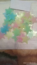Decal Wallpaper Decorative 3d-Stars Luminous Fluorescent Glow-In-Dark 50pcs Plastic