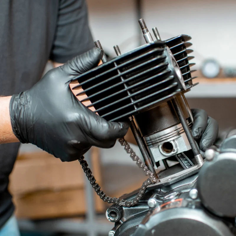 Gloves Nitrile Waterproof Work Gloves GMG Thicker Black 100% Nitrile gloves for Mechanical Chemical Food Disposable Gloves