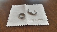ANENJERY 925 de plata esterlina Simple circón de una sola fila pendientes para las mujeres brincos oorbellen pendientes de botón pendientes S-E14