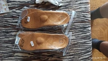 EID-plantilla ortopédica de cuero de alta calidad para pies planos, soporte ortopédico con arco, plantillas para suelas, unisex