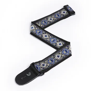 

50j00 cloth strap for guitar, nylon/jacquard fabric, blue, Planet Waves