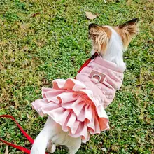 Warm Pet Dog Dress Vest Jacket For Dogs Cats Winter Chihuahua Yorkies Clothes Maltese