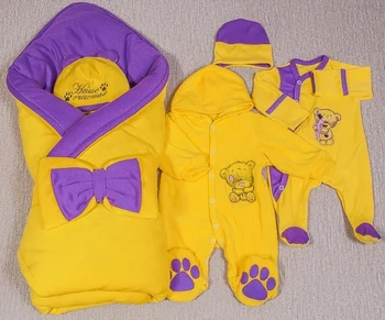 

Комплект на выписку 6-ти предметный ЗИМА Комплекты на выписку и для прогулок 0-6 мес