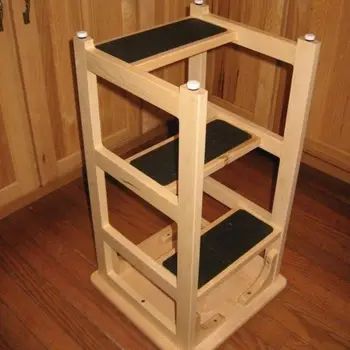 

Stools for home, kitchen, wooden ladder