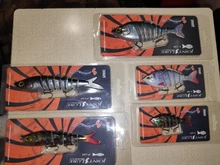 Kingdom-Señuelos de Pesca con articulaciones múltiples, cebos duros de hundimiento, 90mm, 120mm y 140mm, wobblers realistas, Lucio