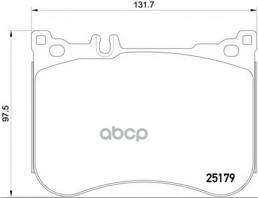Колодки Тормозные Дисковые Mb: Sl 12- Brembo арт. P50095