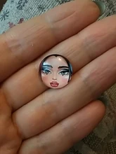 Matryoshka rusa, 10 Uds., mezcla de 12mm/18mm/20mm/25mm, cabujones redondos de cristal para hacer fotos