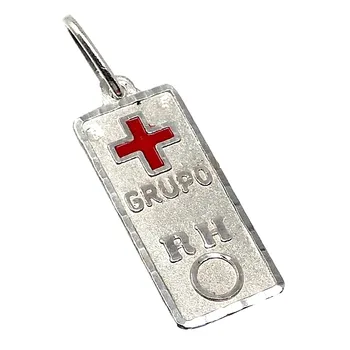 

Silver Plate Law 925m network cross 19mm. Blood group [AB5542GR] -Customizable-RECORDING INCLUDED IN THE PRICE