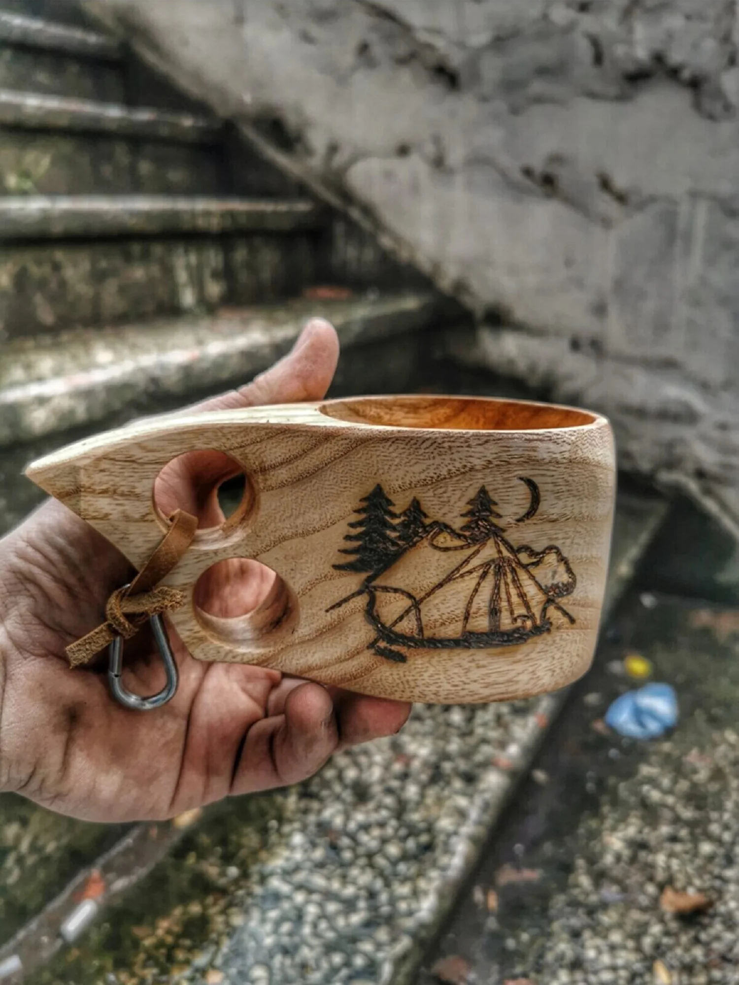 100% натуральное деревянное стекло kuksa традиционная Финляндия стеклянная