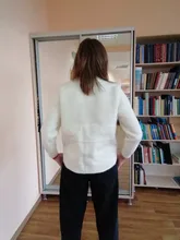 Suéter de piel de visón para mujer, cárdigan de manga larga holgado de terciopelo para otoño e invierno, novedad de 2020