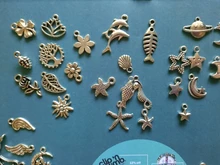 YuenZ 100 Uds Estilos mixtos animal de corazón clave corona encantos colgantes de la joyería de DIY para fabricación de collares y pulseras accesorios U050