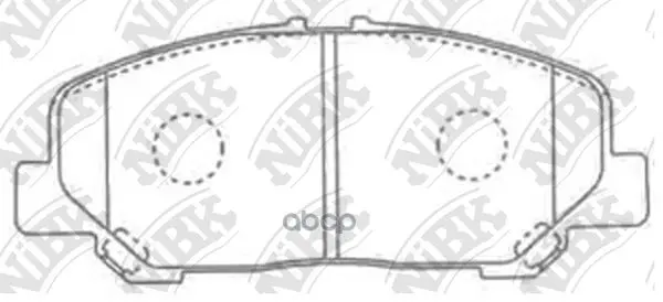 Pn1527-Nibk_колодки Дисковые Передние! Toyota Previa 2.4/3.5 05 Nibk Pn1527 NiBK арт. PN1527