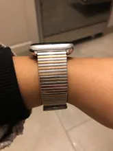 Correa de malla de acero inoxidable para Apple Watch 6 SE, correa de color de 44/42mm para iWatch Series 4 5 6 42mm 38mm