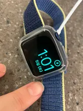 Para carcasa de reloj Apple 44mm 40mm Watch cuero, iWatch 42mm 38mm amortiguador suave TPU Protector apple watch Serie 6 5 4 3 SE Accesorios