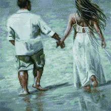 Алмазная мозаика APK 19092 Вдвоем в воду 40*50 Эксклюзив