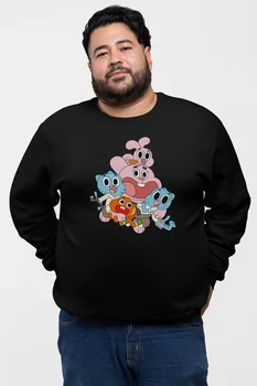 

Angemiel Wear Gumball Family Black Men 'S Sweatshirt
